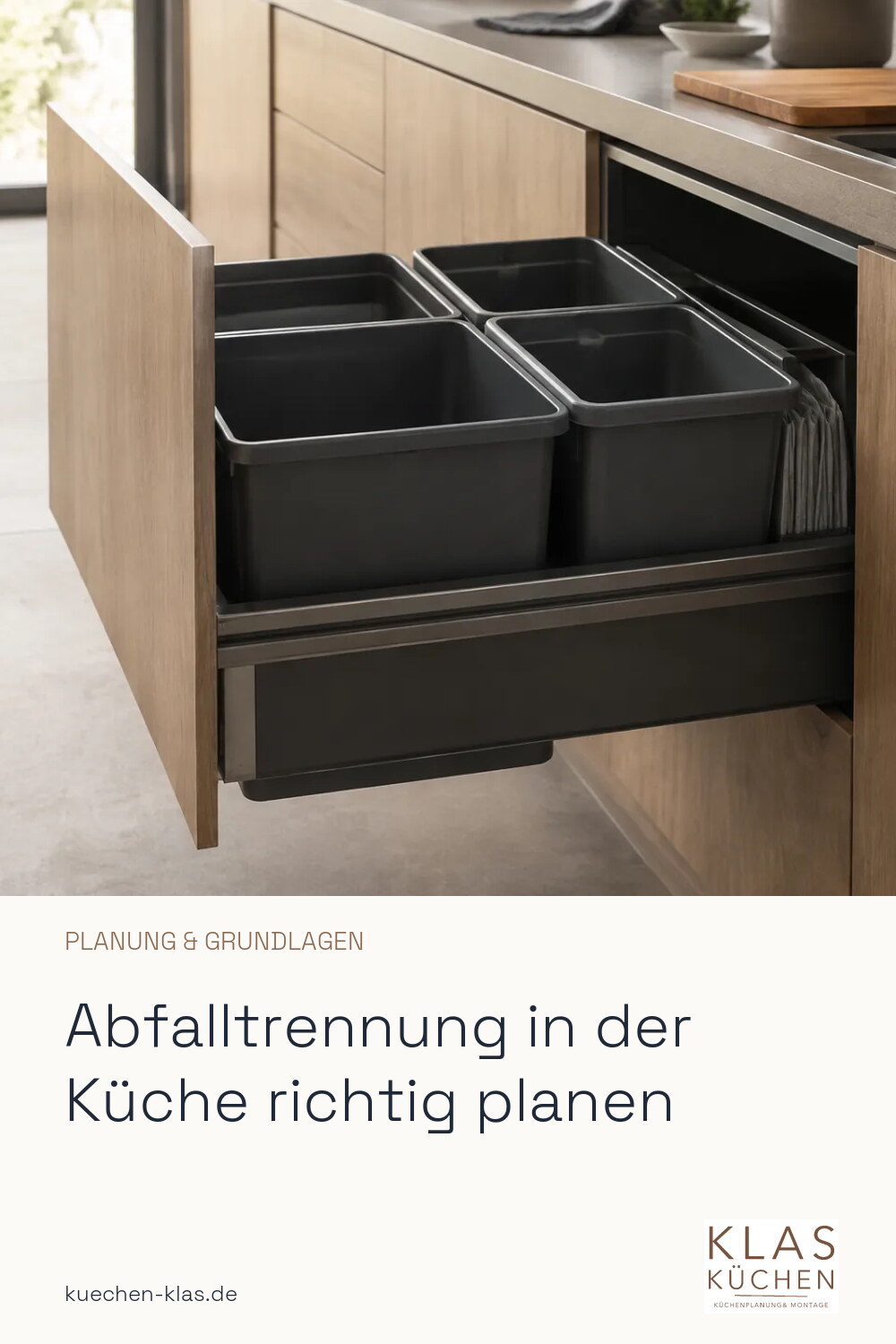 Abfalltrennung in der Küche richtig planen