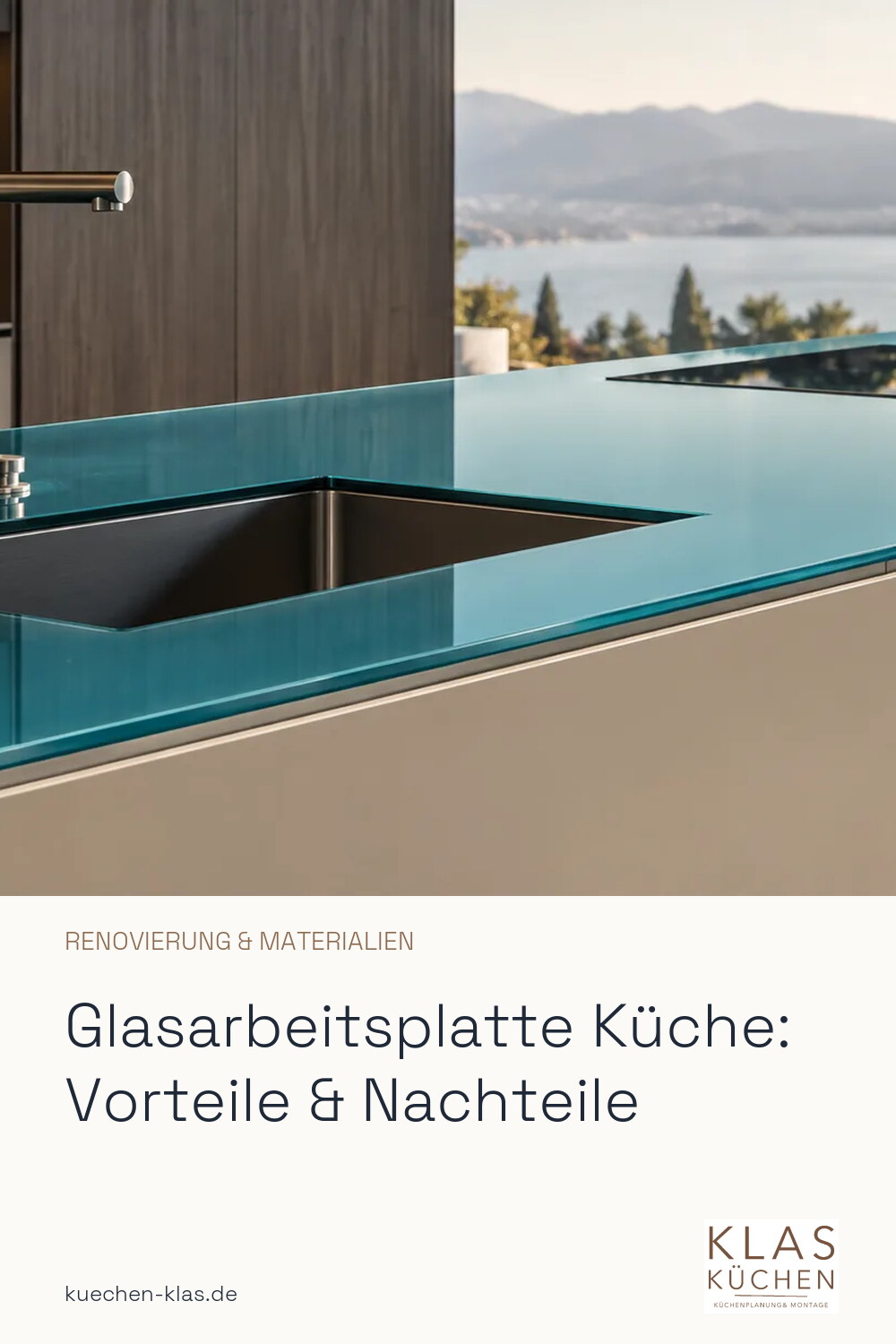 Glasarbeitsplatte Küche: Vorteile & Nachteile