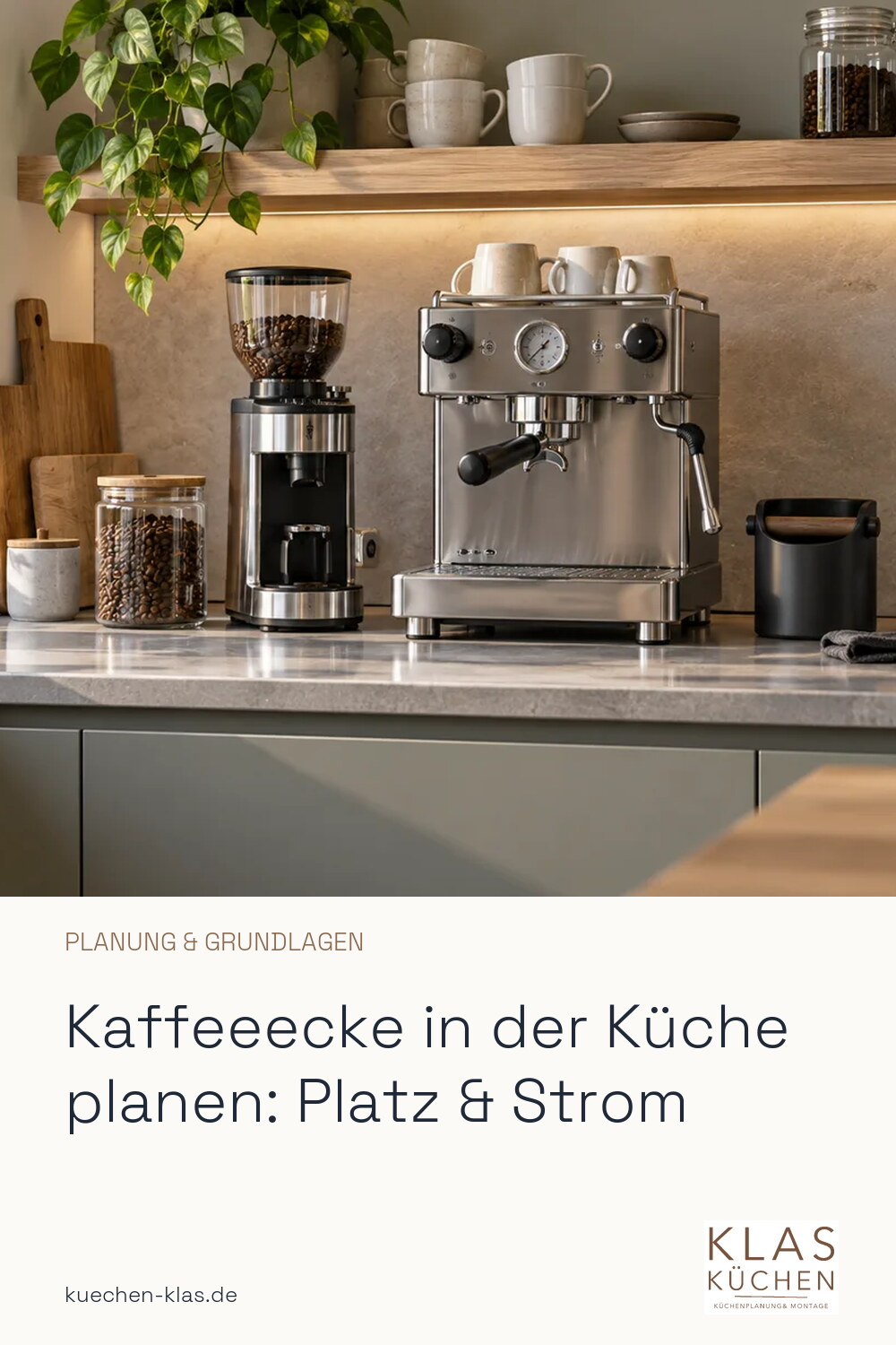 Kaffeeecke in der Küche planen: Platz & Strom