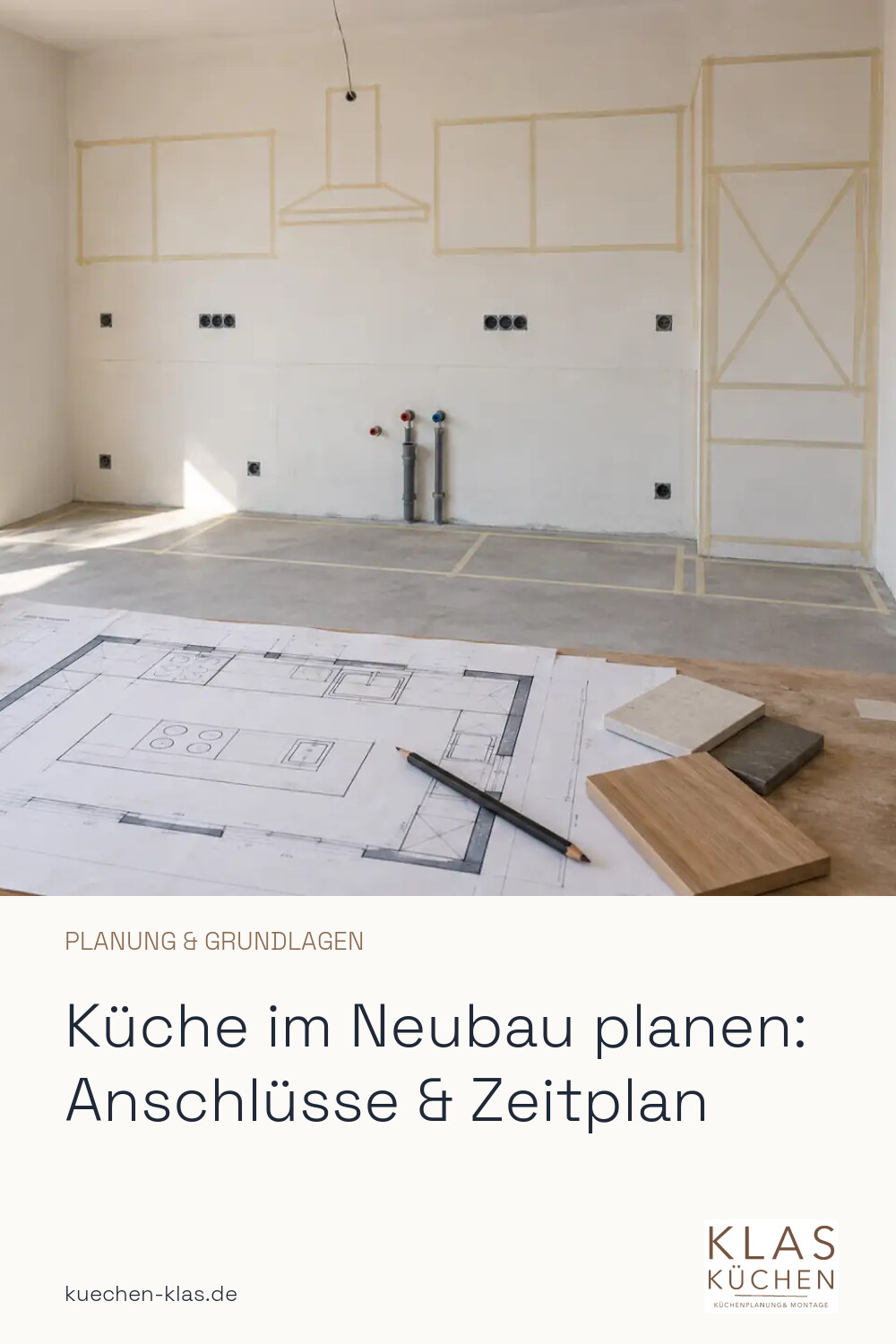 Küche im Neubau planen: Anschlüsse & Zeitplan