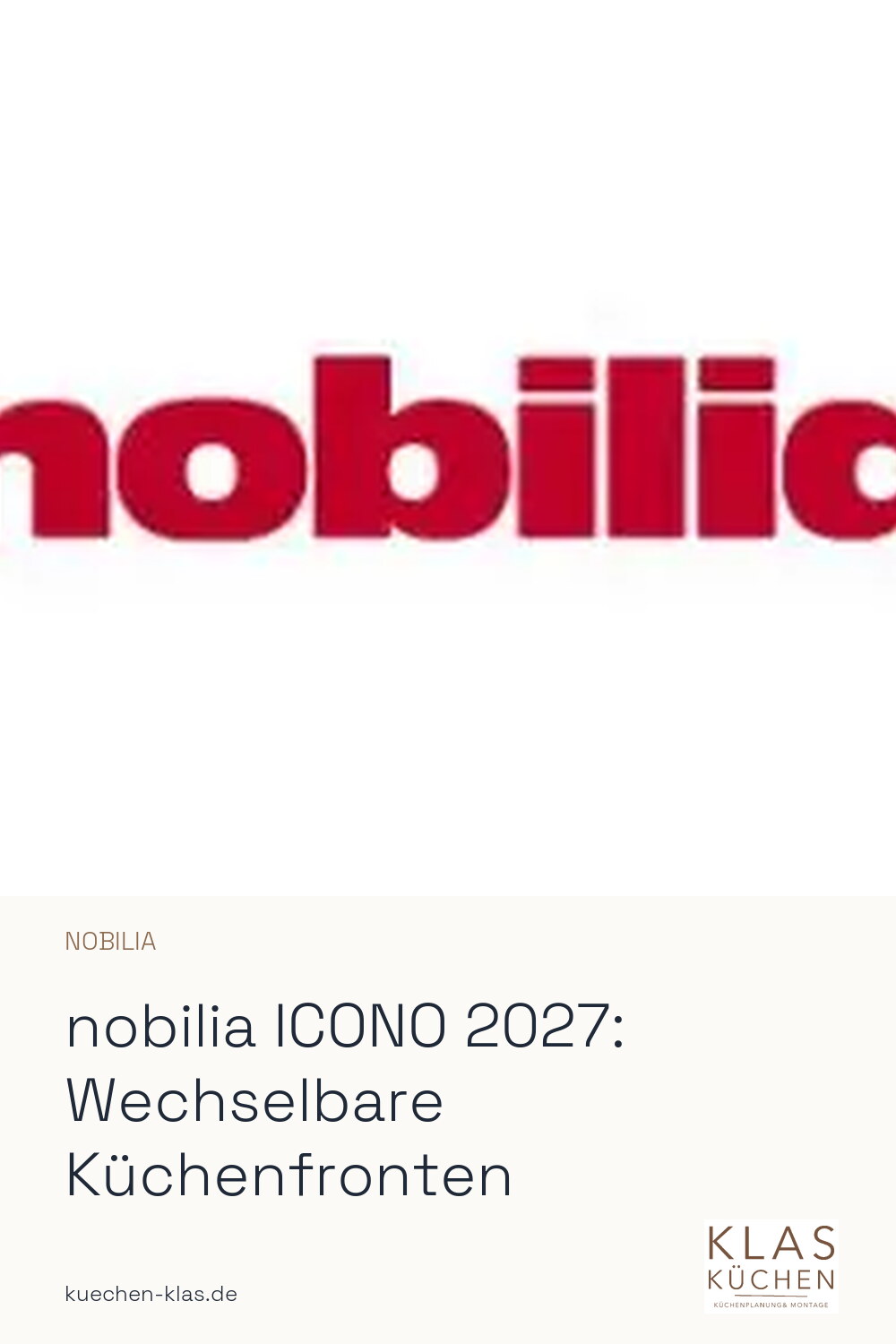 nobilia ICONO 2027: Wechselbare Küchenfronten