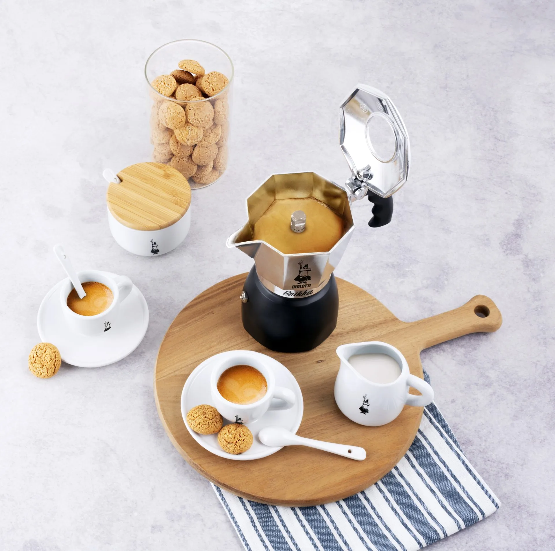 Bialetti Brikka beim Aufbrühen von Kaffee