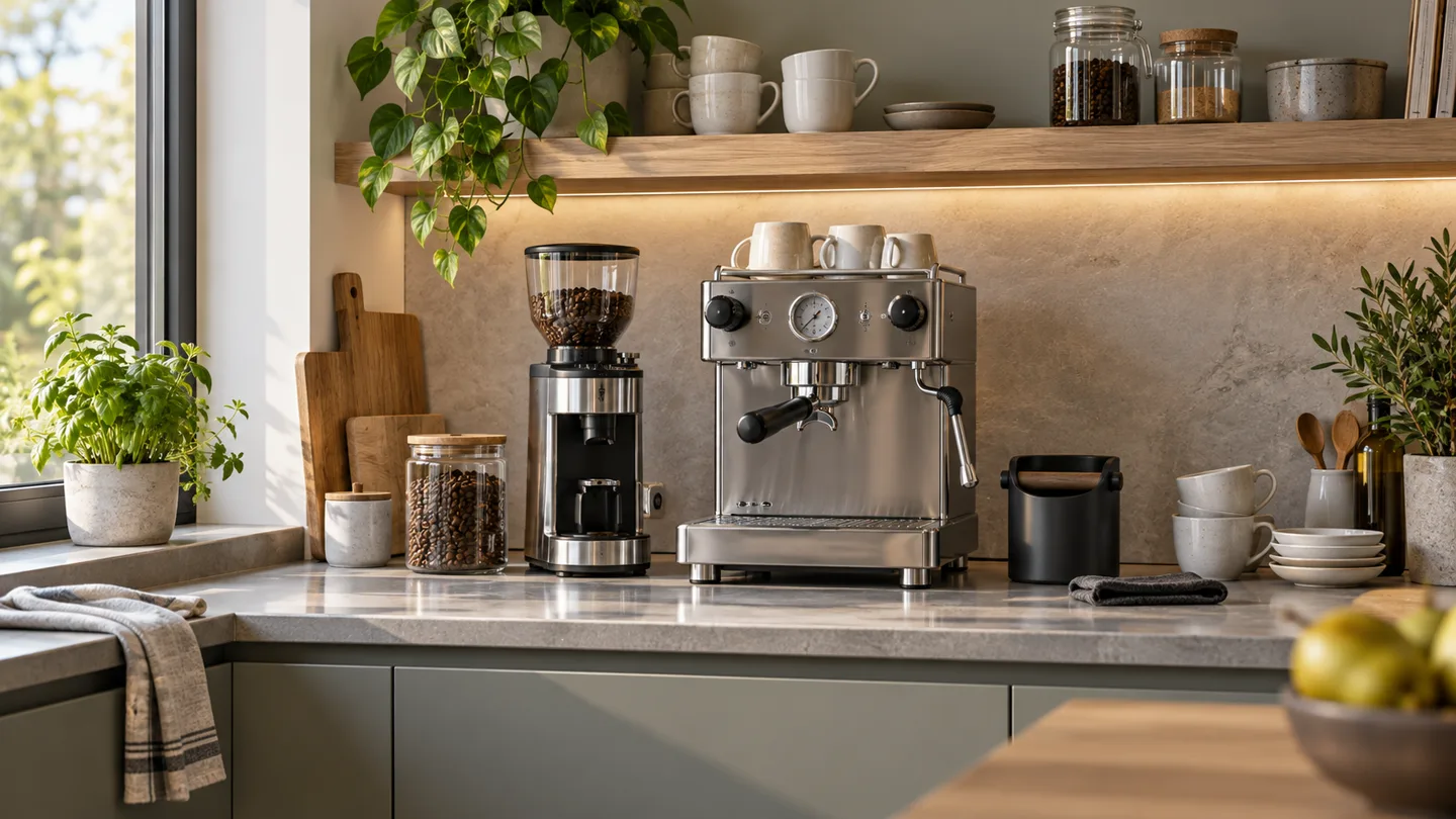 Kaffeeecke in der Küche planen: Wie viel Platz braucht guter Kaffee wirklich?