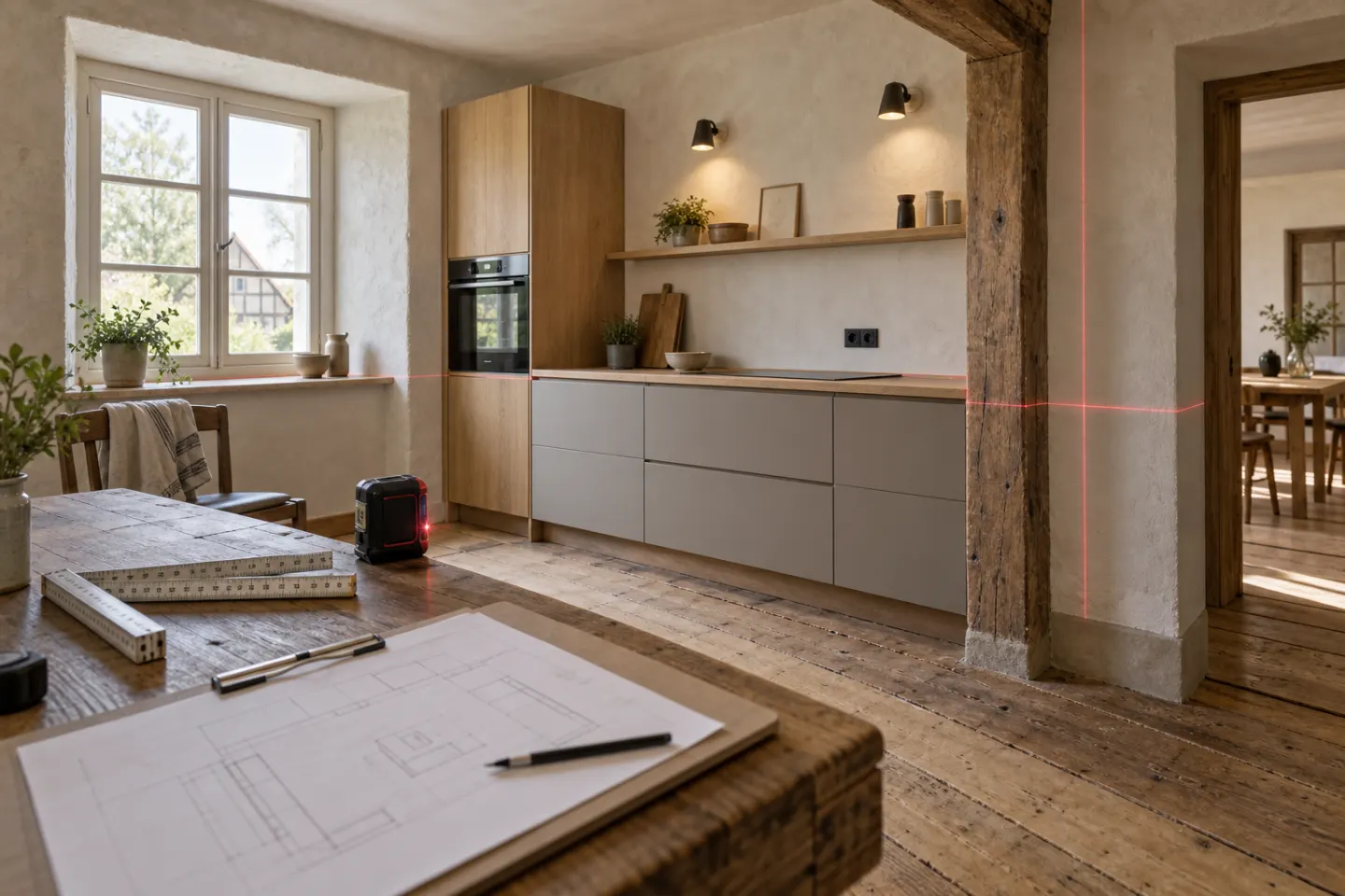 Küche im Altbau planen: Wände, Böden und Anschlüsse richtig prüfen