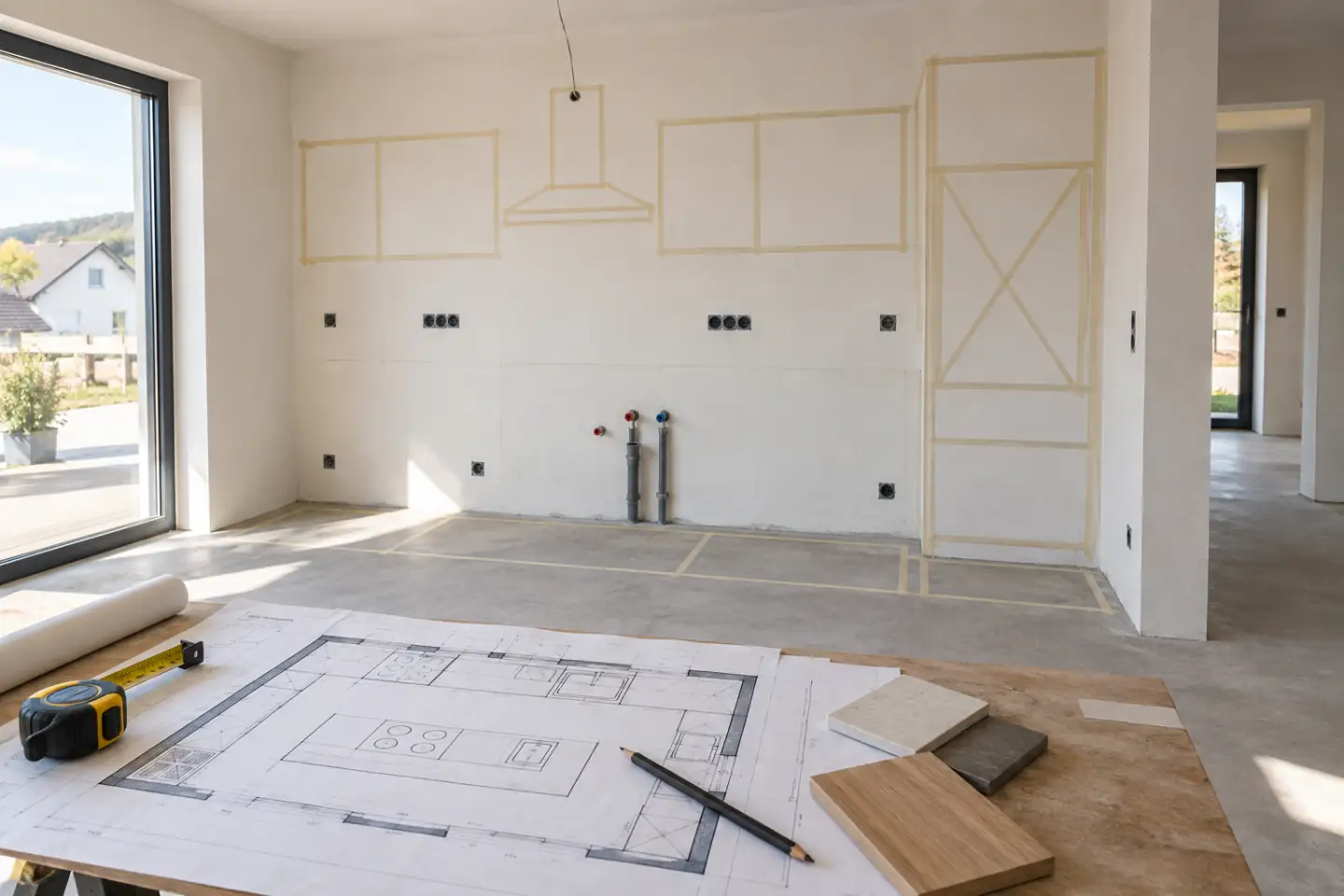 Küche im Neubau planen: Was muss wann feststehen?